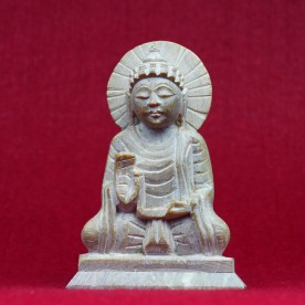 Buddha Varanasi Marmor Figur geschnitzt 13,1 cm