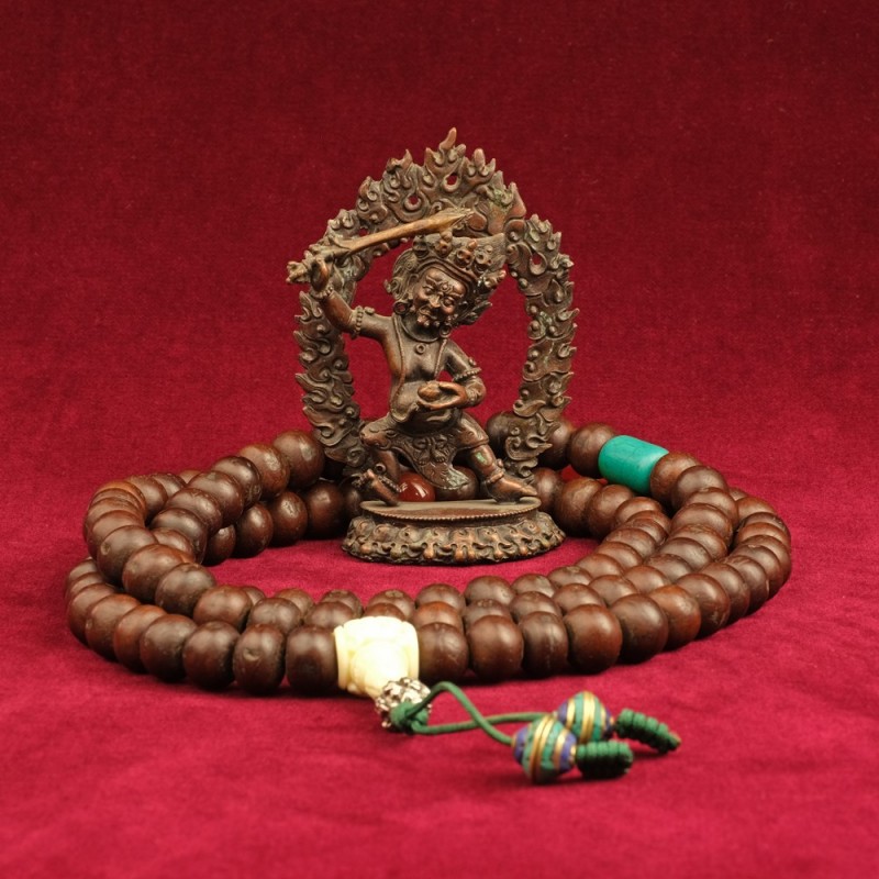 Buddhismus Braun Hohe Qualität Nepal 86c 12-13mm Bodhi Mala 108 Gebetskette 