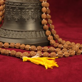 Mala black necklace "Antik look" Rudraksha Nepal Buddha 86g