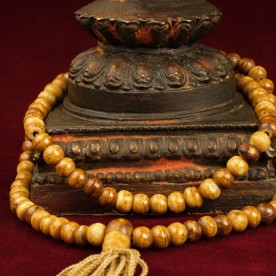 Mala rosewood brown chain lake shell meditation Nepal Buddha mantra Buddha