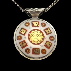 Finely crafted Tibetan Gau made of 925 sterling silver