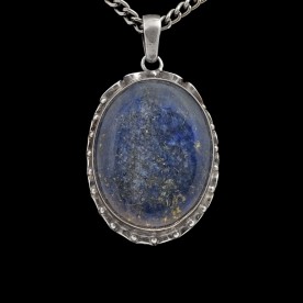Ovales Lapis Lazuli Amulett