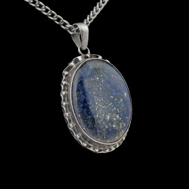 Ovales Lapis Lazuli Amulett