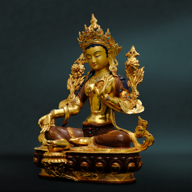 Green Tara quality Nutchhe gold Buddha statue Nepalbuddha