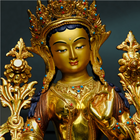 Nepalbuddha Green Tara Buddhism quality Nutchhe gold Buddha statue