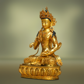 A golden Dorje Sempa Vajrasattva statue from Nepal 6,25 Kg