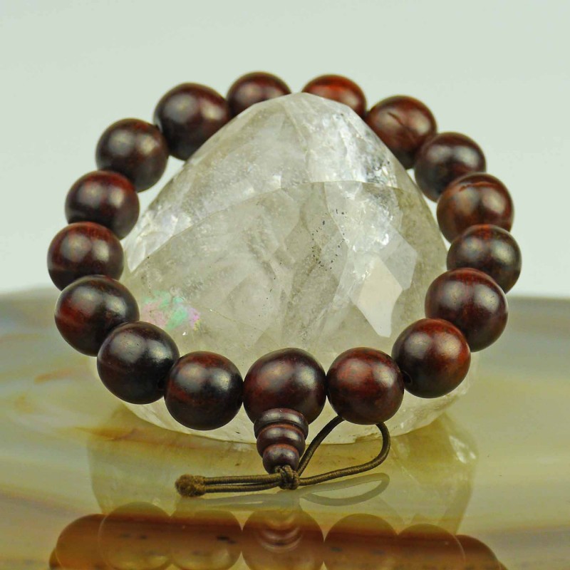Ball bracelet with genuine sandalwood beads